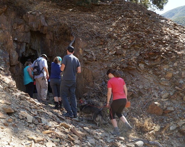 Unmistakable cool air coming out of the shaft you could feel as you approached the mouth of the mine.
