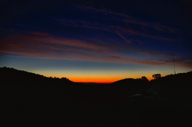 01.  Sunset on my ride, Veterans Day 2016.