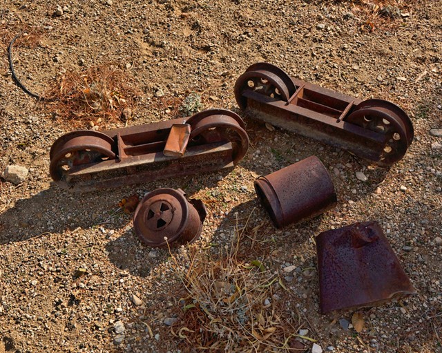 22.  Ore cart rails would be my first guess, anyone?