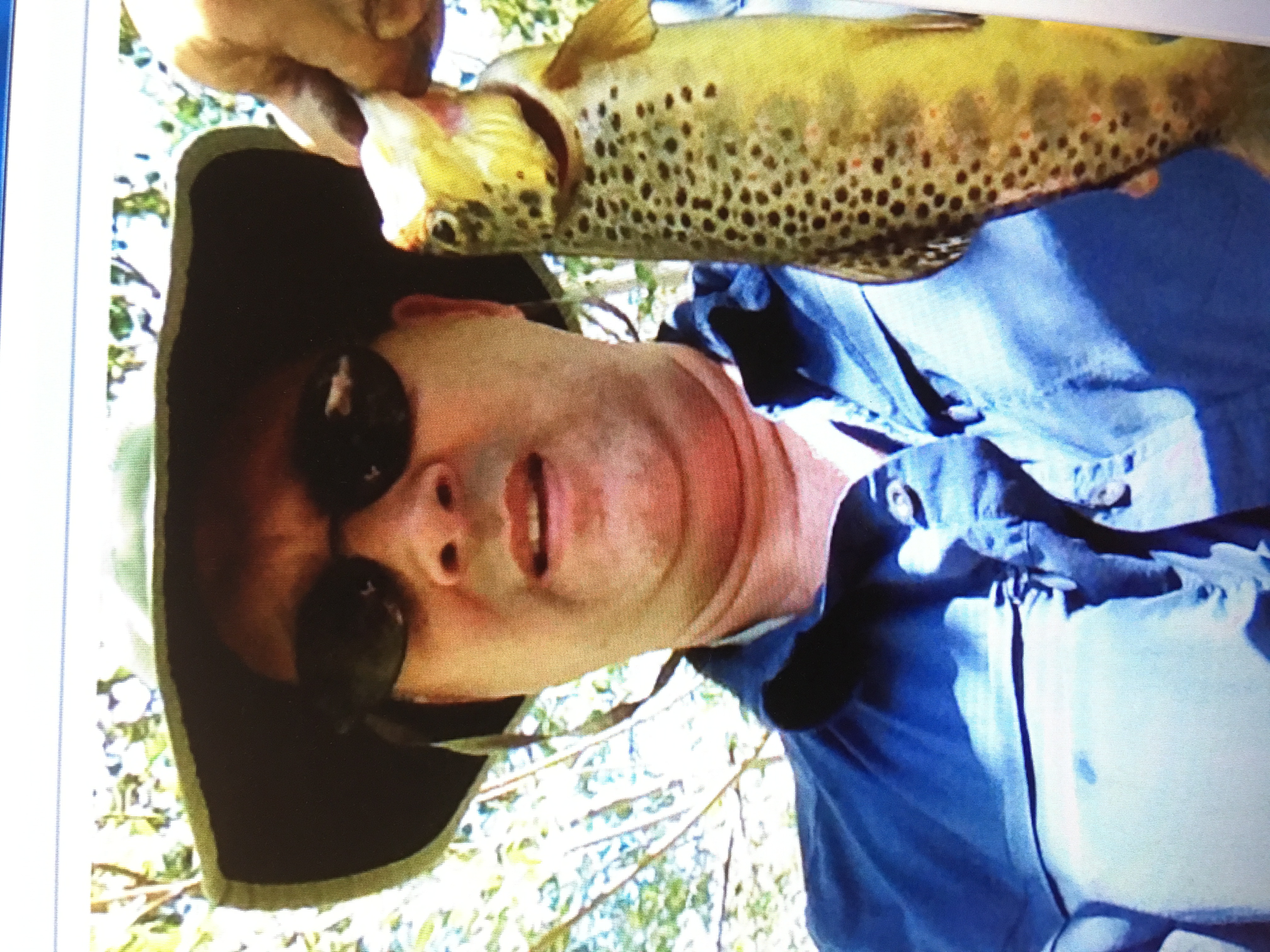 Brown trout caught below South Lake, Bishop,CA