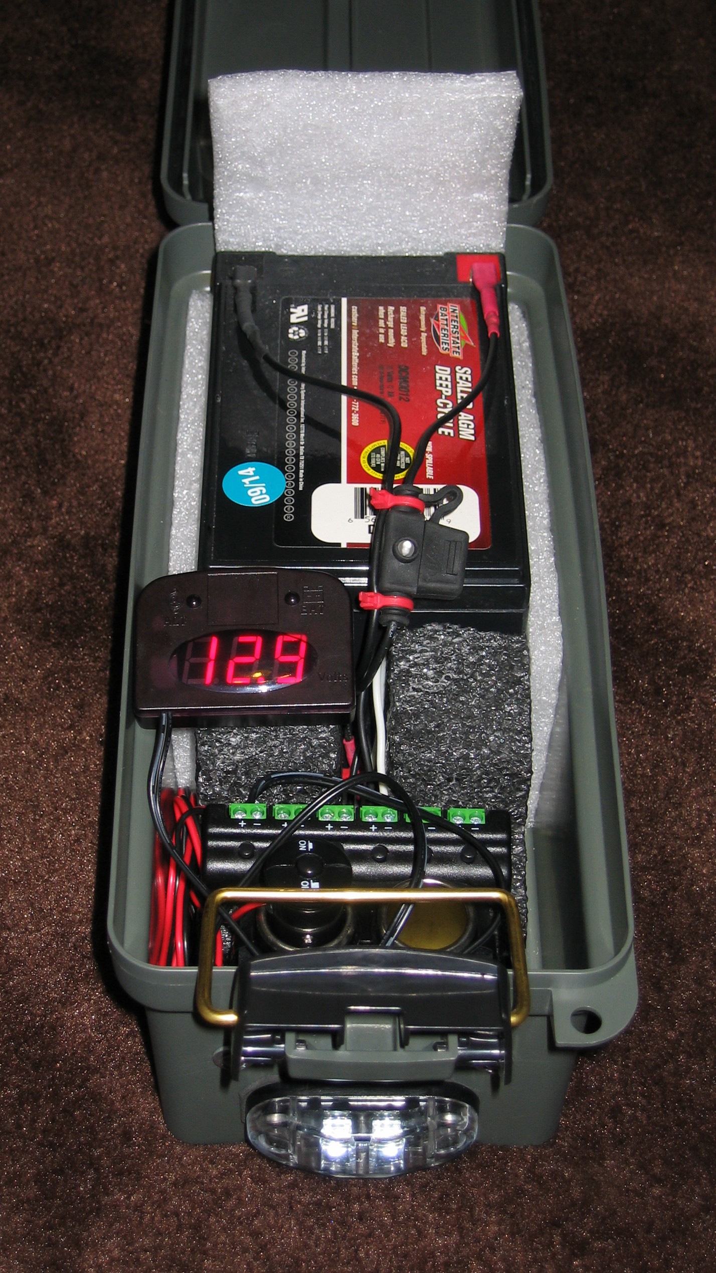 05.  A Walmart distribution push button for potential LED/low draw  accessories.