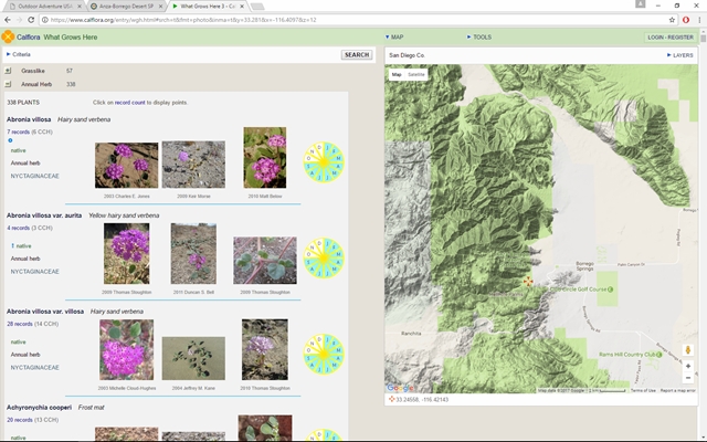 Hold on, there is a lot of information about the plants in the area that are specific to your area of interest (I was only recently made aware of this great tool)