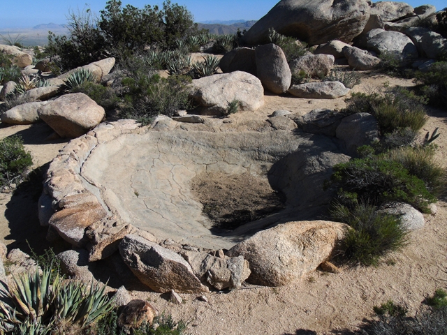 The cement pond.