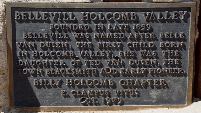 04.  Plaques erected by the Clampers can be found in most parts with historical significance.  This is just one example and part of keeping the history alive.  Can you imagine times so bad miners were on the verge of starvation just one valley over, in Big Bear Valley?  The discovery of gold by Billy Holcomb in what is now called Holcomb Valley was a turning point for the area.  Once considered a potential site for the county seat only to lose to what is now the City of San Bernardino.