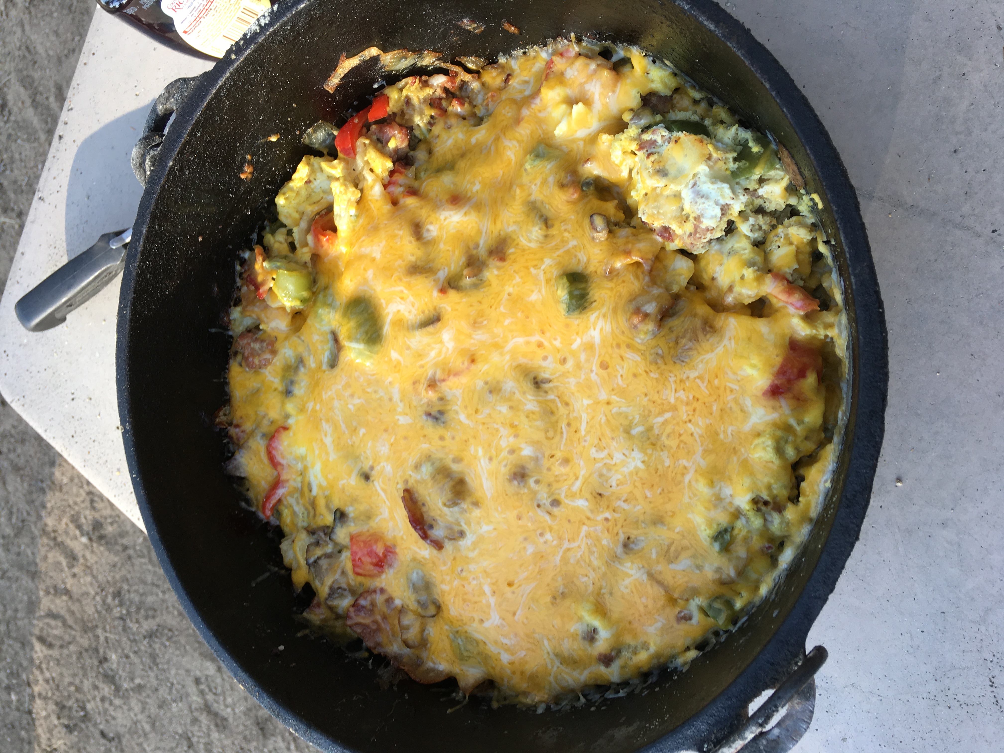 Warren's cowboy breakfast casserole.