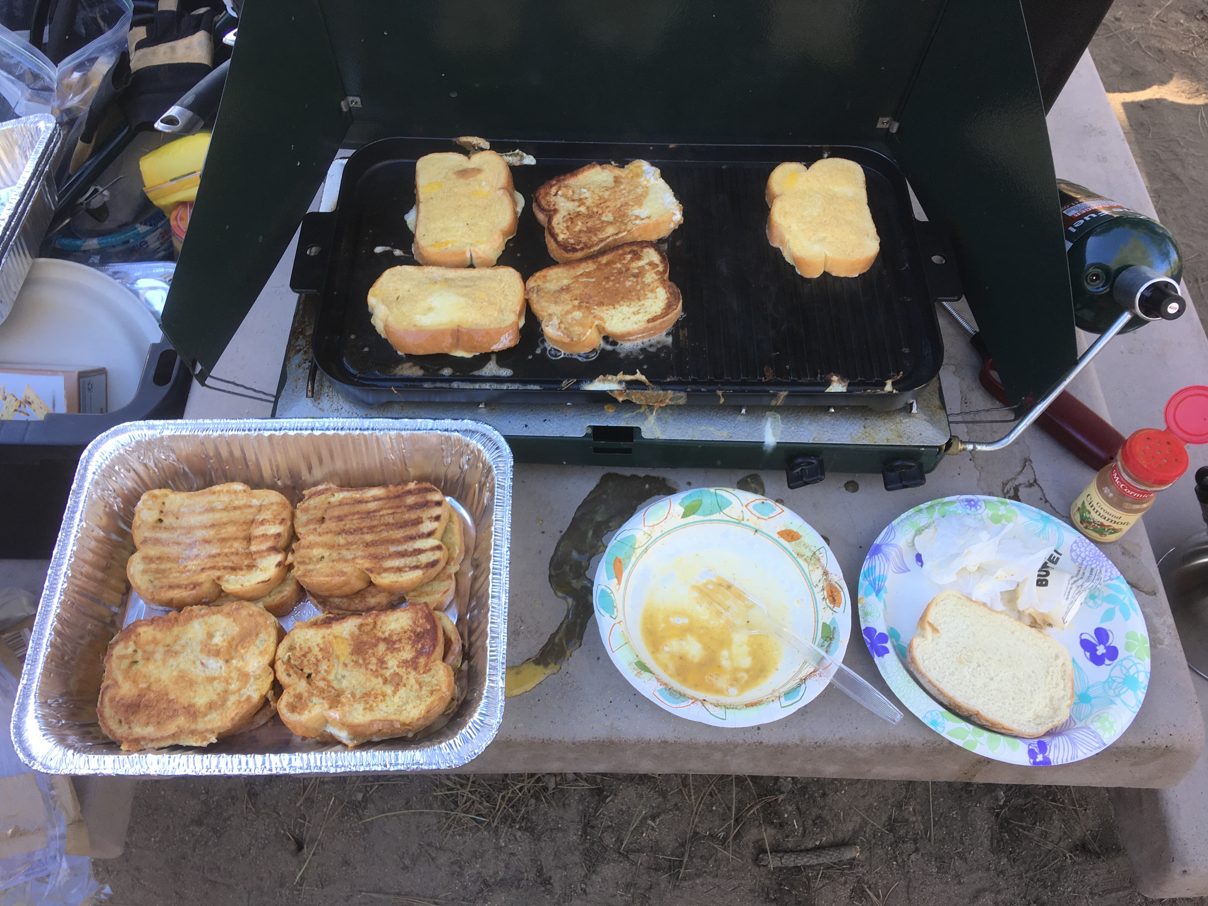 French toast both mornings as well.