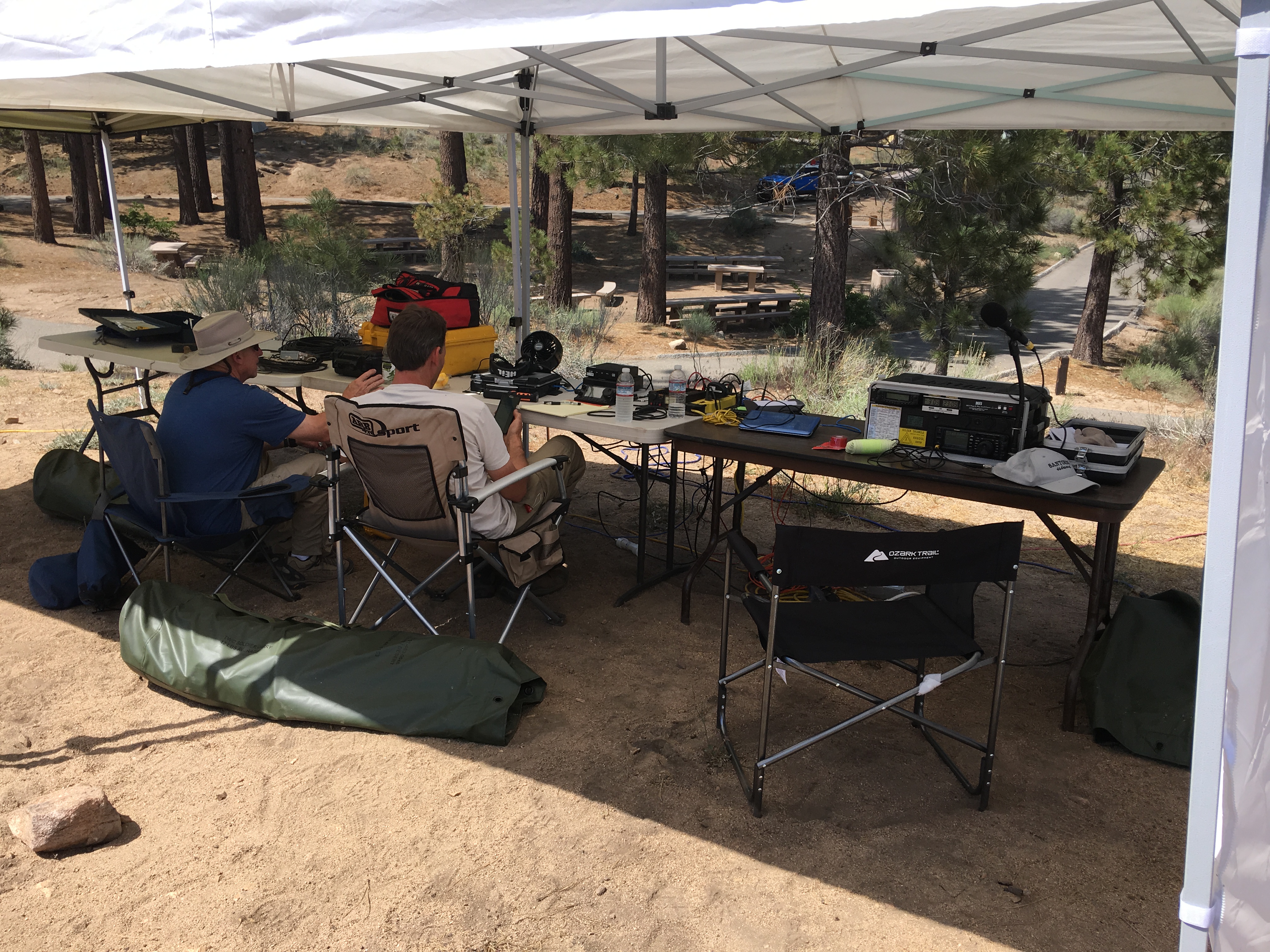 Our Shack was well spread out and under the shade of canopies and pine trees.