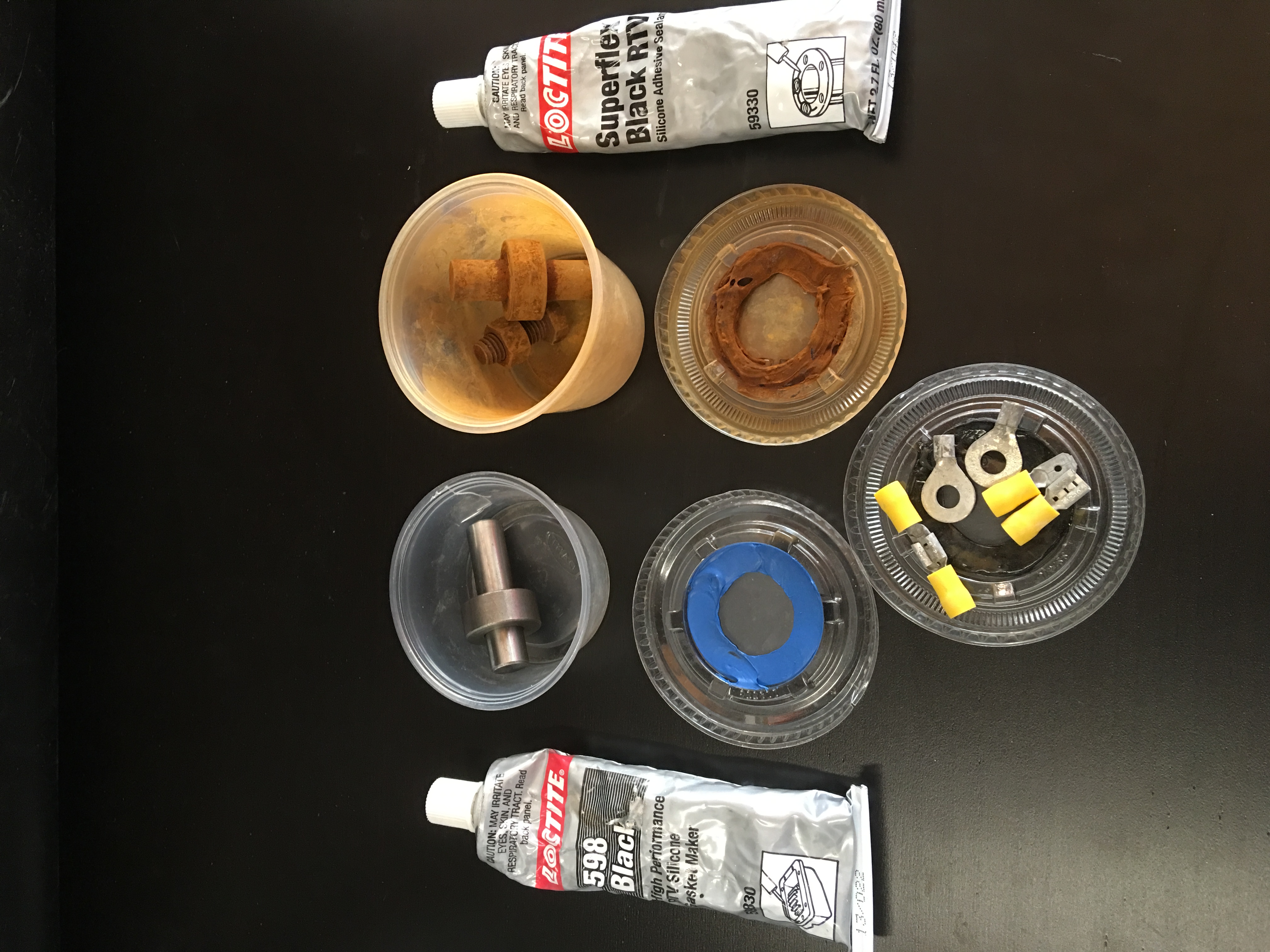 Left is alcohol cure RTV. Right is acid cure RTV. Which one will you use?
