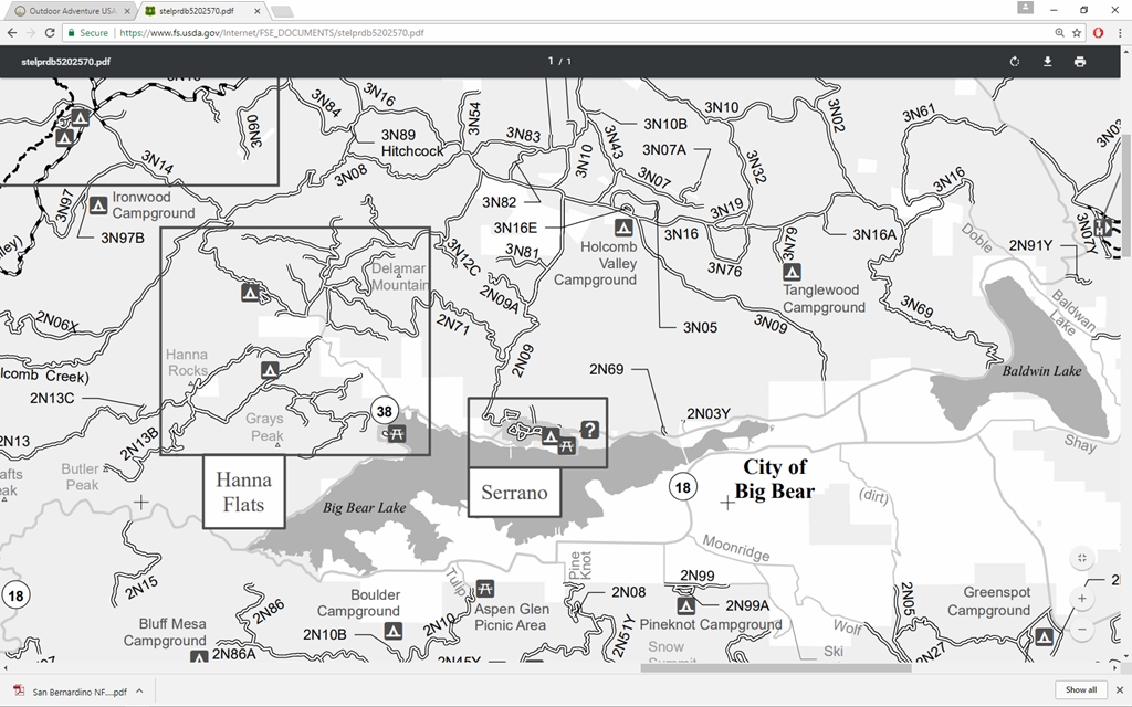 An example of the PDF provided by the USDA.