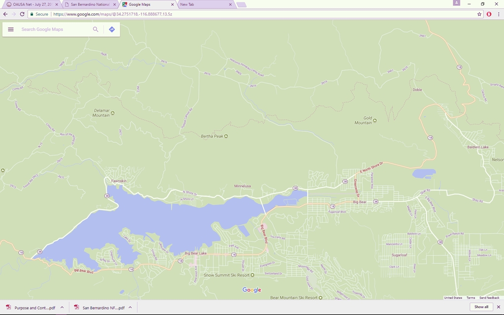 Just for reference a shot using Google Map.
