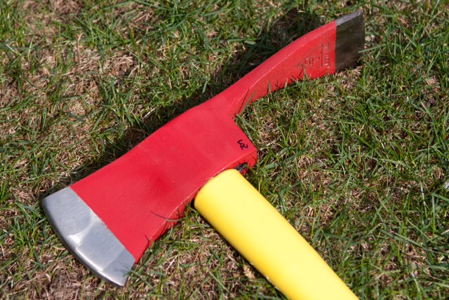 A Pulaski Tool combines an Axe and a Mattock. This is a great compliment to a medium handled shovel. Both can be used to repair a trail or improve safety, build  or quench a fire.