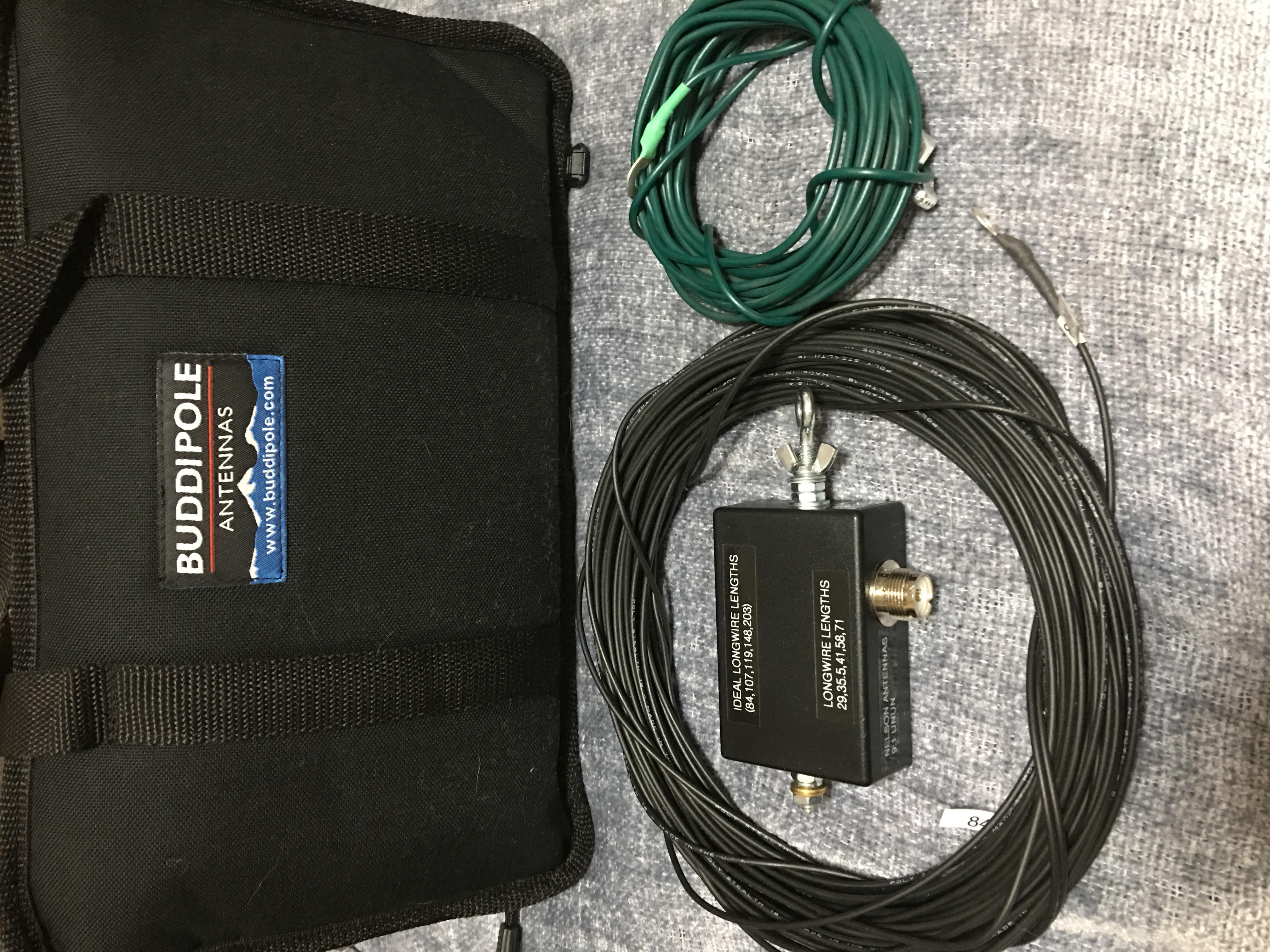 Buddipole and random wire with 9:1 UNUN