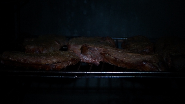 A closer look at the venison and caribou.