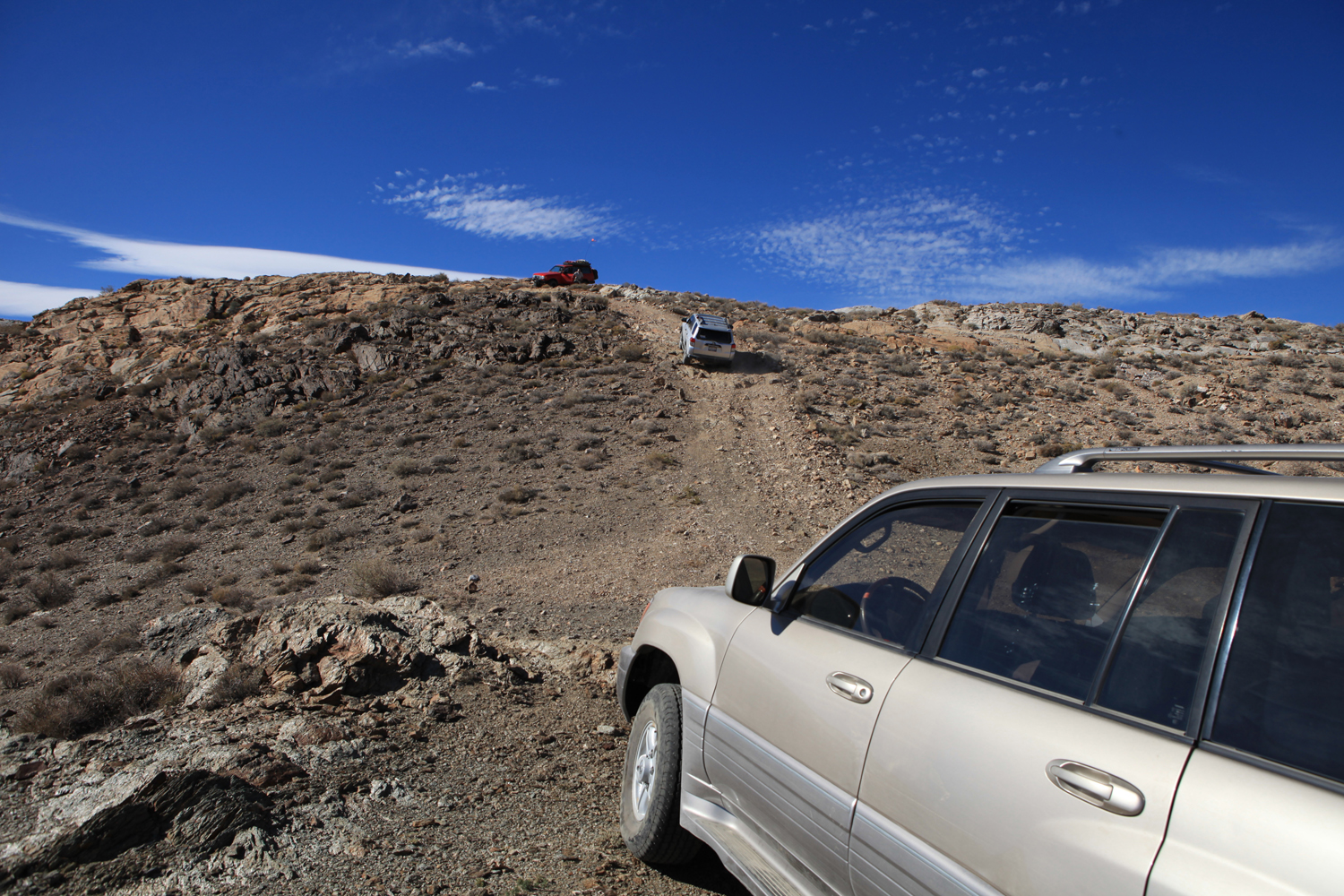 Going up Chloride Cliff