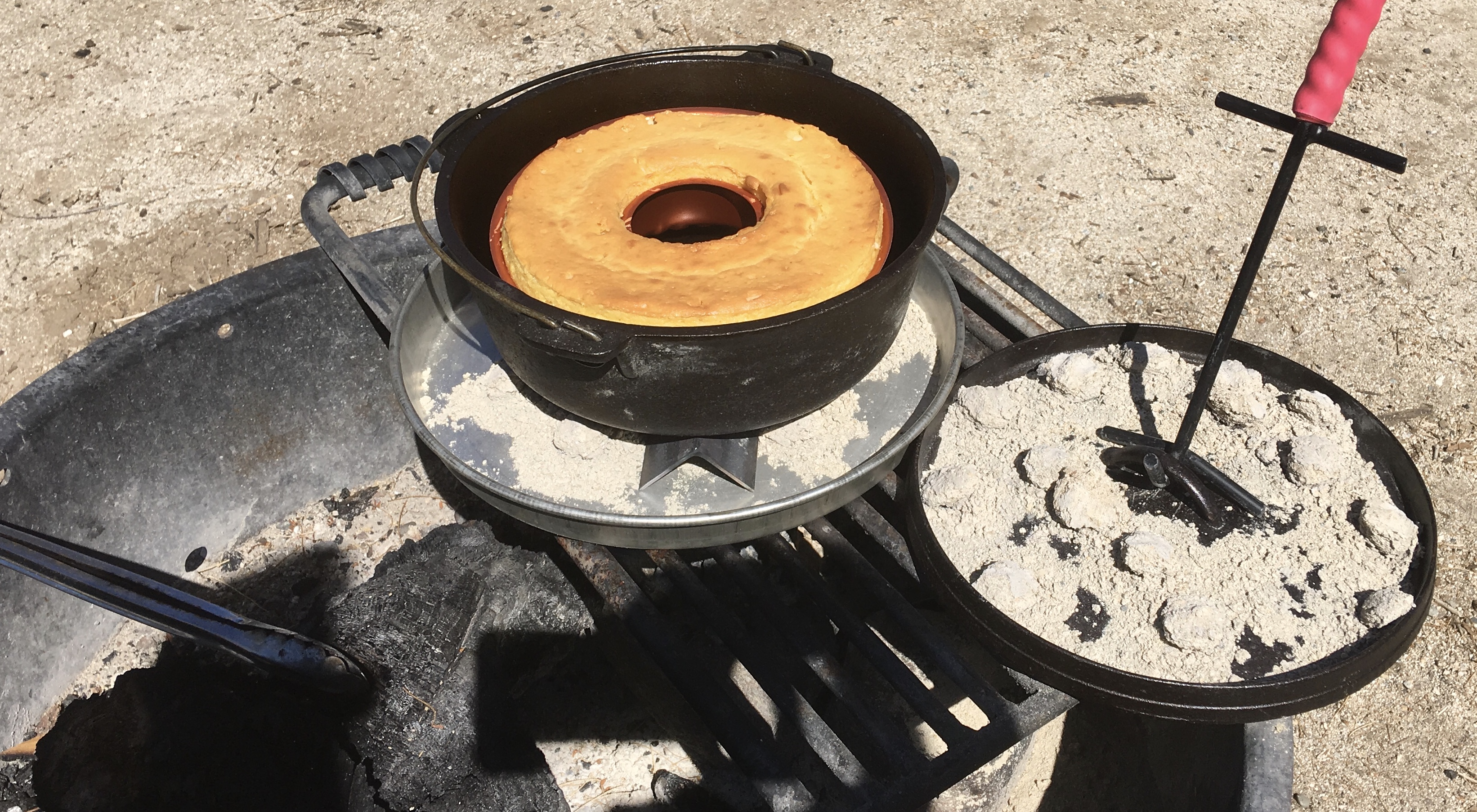 Full size cake cooked in 12” DO.