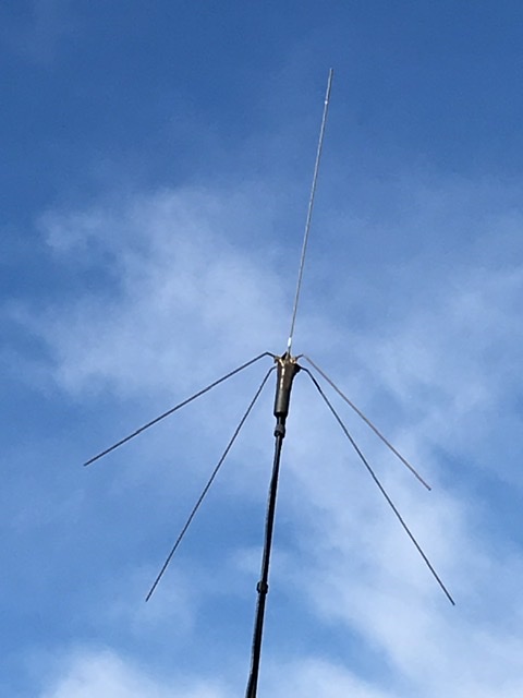 I intend to replace the J-Pole with a ground plane in the near future.