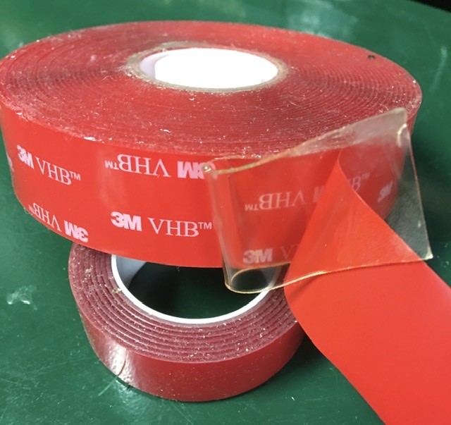 Acrylic tapes offer a great way to adhere accessories to an uneven dashboard.