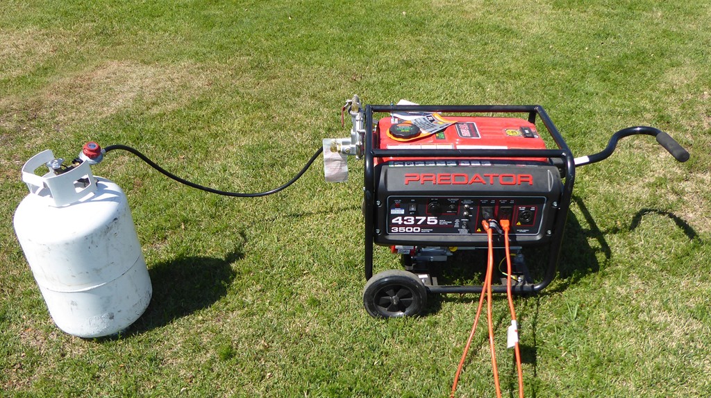 The champion source of power for this FD and others that I have visited are the use of a sufficiently powered generator. This example is a Harbor Freight 4375 watt running on approximately 33 lbs/8 gallon propane cylinder (it ran all 24 hours without issue).