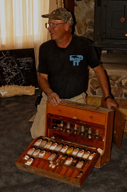 20. A great find shared by Steve was his assayer's chemical kit that he found in very good condition. The treasures you can find!